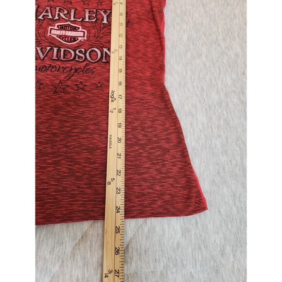 Harley-Davidson Motor‎ Cycles Women's Pink Cotton Scoop Neck Tank Top Size Small - Picture 6 of 6